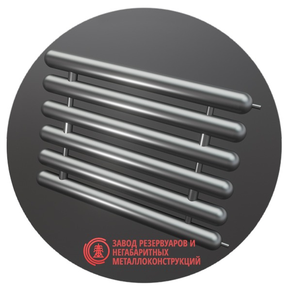 Регистры отопления шестирядные РСЭ-6x219x5.0-1000 мм