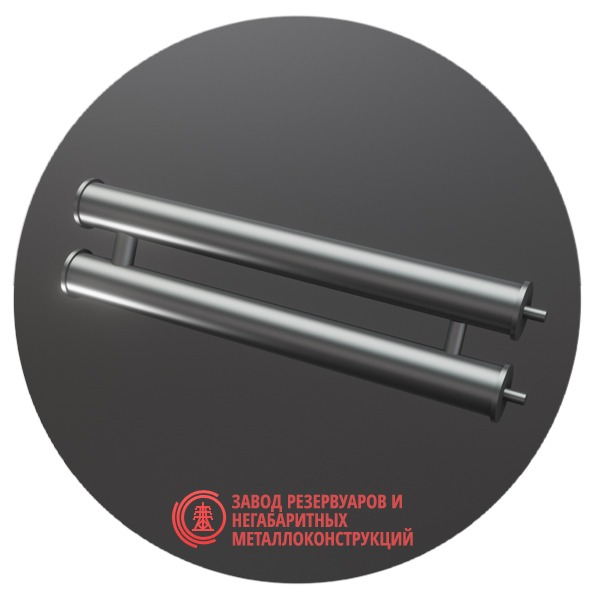 Регистры отопления двухрядные РСП-2x48x2.0-8000 мм