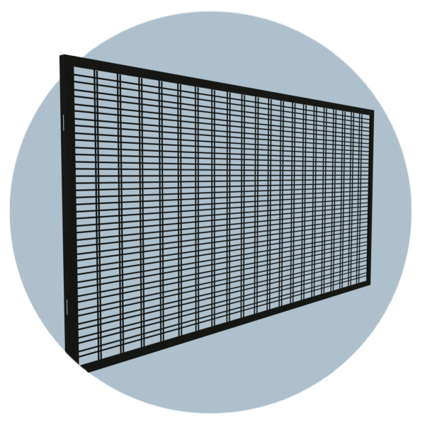 Решётка пулерассеивающая антивандальная